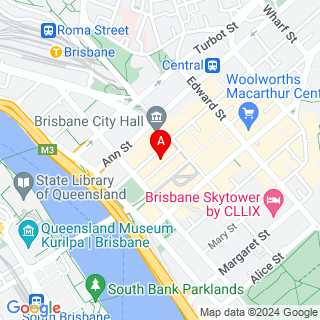 Adelaide St & Albert St location map