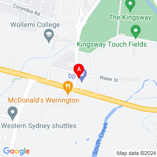Werrington Rd & Great Western Hwy location map