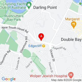New South Head Rd & Darling Pt Rd location map