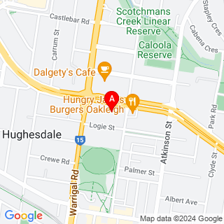 Dandenong Rd & Drummond St location map
