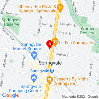 Springvale Rd & Newcomen Rd location map