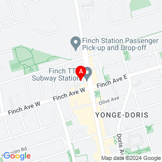 Yonge St & Finch Ave W location map