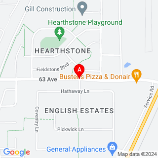 63 Ave & Service Rd location map