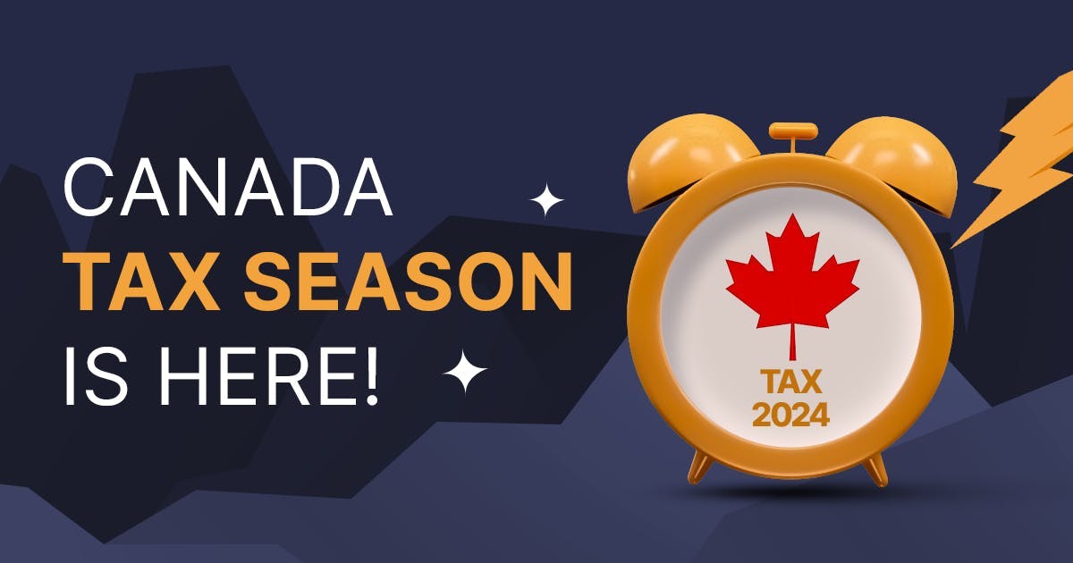 Banner of blog labelled Canada Tax season is here!
