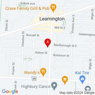 Erie St S & Marlborough St W location map
