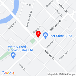 Richmond St & Lacroix St location map