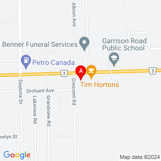 Garrison Rd & Crescent Rd location map