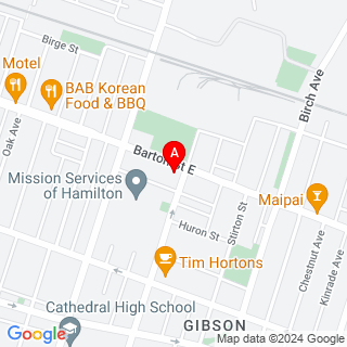 Barton St E & Sanford Ave N location map