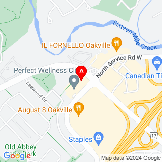 Dorval Dr & North Service Rd W location map