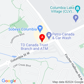 Columbia St W & Fischer-Hallman Rd N location map