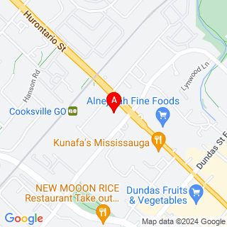Hurontario St & Hillcrest Ave location map