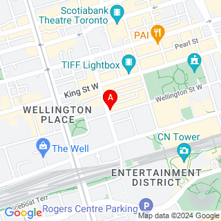 Wellington St W & Windsor St location map