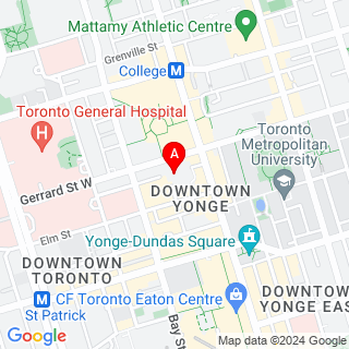 Gerrard St W & Yonge St location map