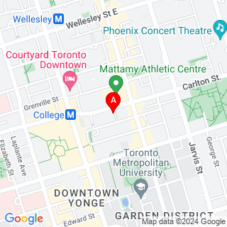 Carlton St & Granby St location map