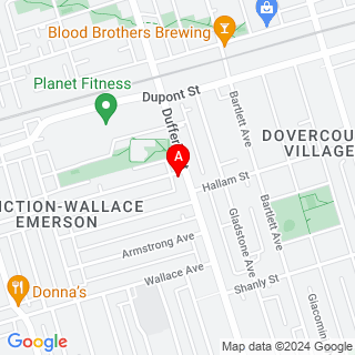 Dufferin St & Lappin Ave  location map
