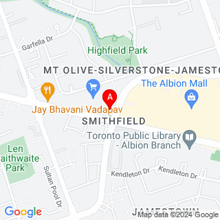 Finch Ave W & Albion Rd location map