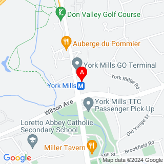 Yonge St & York Mills Rd location map