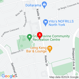 Keele St Unit 3  &  Grandravine Dr location map