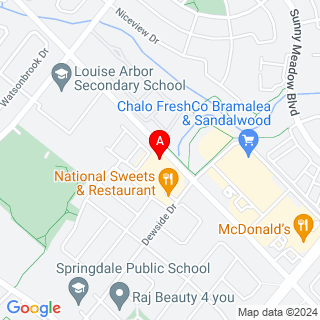 Dewside Dr & Bramalea Rd location map