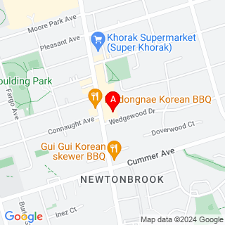 Yonge St & Wedgewood Dr location map