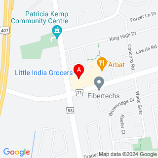 Centre St & Dufferin St location map