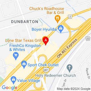 Kingston Rd & Delta Blvd location map