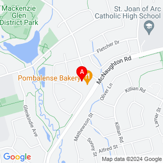 Cranston Park Ave & McNaughton Rd location map