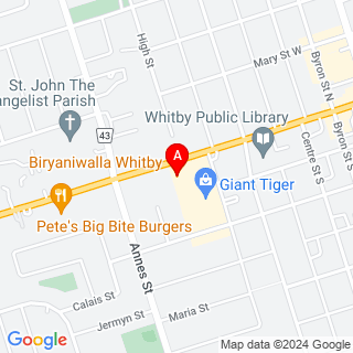 Dundas St W & Frances St location map