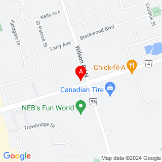 Wilson St. & Taunton Rd E location map