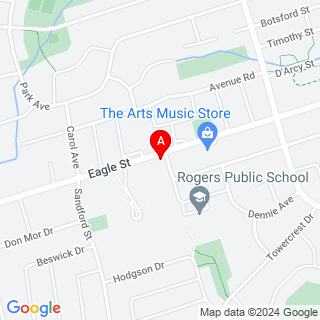 Eagle St & Cawthra Blvd  location map