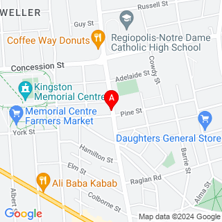 Division St & Pine St location map