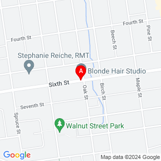Sixth St & Oak St location map