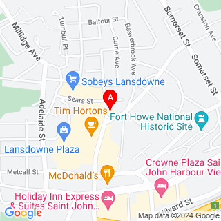 Lansdowne Ave & Wellesley Ave location map