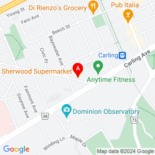 Sherwood Dr & Carling Ave location map