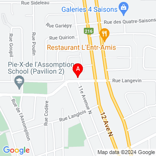 Rue Terrill & 11e Ave N location map