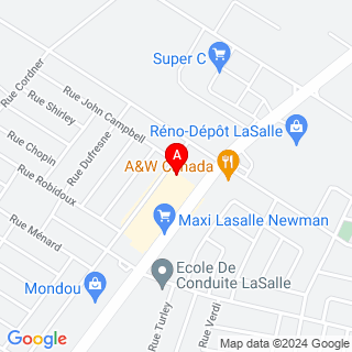 Newman Blvd & Rue Lapierre location map