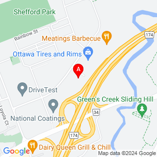 Canotek Rd & Shefford Rd location map