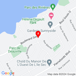 Boul Gouin O & Rue des Cageux  location map
