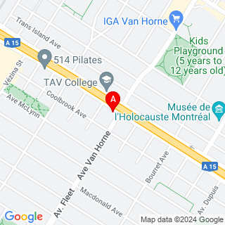 Boulevard Decarie & Avenue Van Horne location map