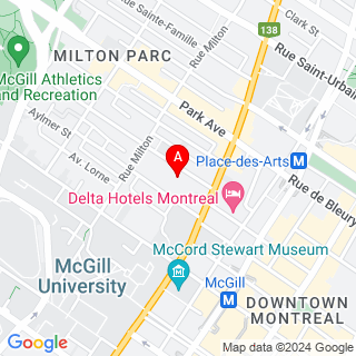 Rue Durocher & Sherbrooke St location map