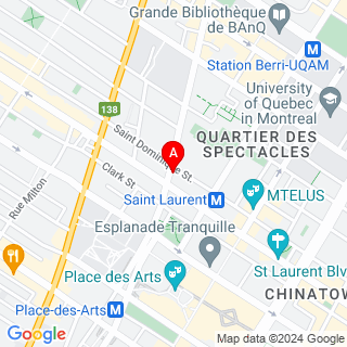 Ontario St E & St Dominique Street location map
