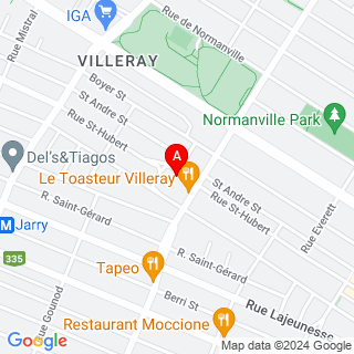 St Hubert St & Rue du Rosaire location map