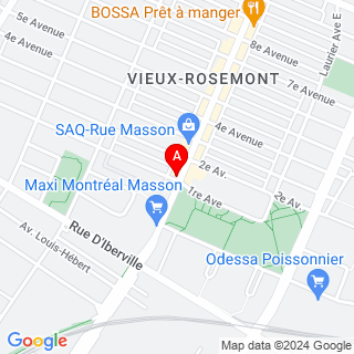 Rue Masson & 1re Ave location map