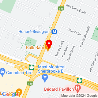Rue Sherbrooke E & Rue Lepailleur location map