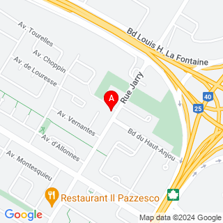 Rue Jarry E & Autoroute 25 location map