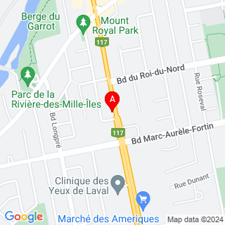 Rte 117 & Rue du Mont-Royal location map