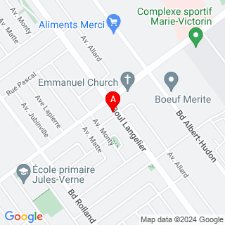 Blvd Langelier & Rue Bonneville location map