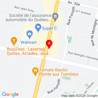 boul du Tricentenaire & rue Sherbrooke E location map