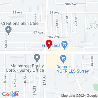 128 St & 96 Ave location map