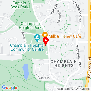 Champlain Cres & Maquinna Dr location map